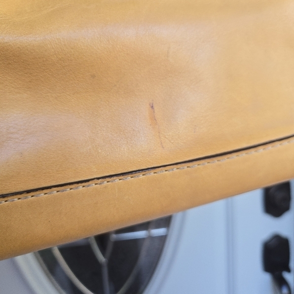 COACH Vintage 11553 Shoulder Bag Camel Turnlock Leather - Picture 3 of 14